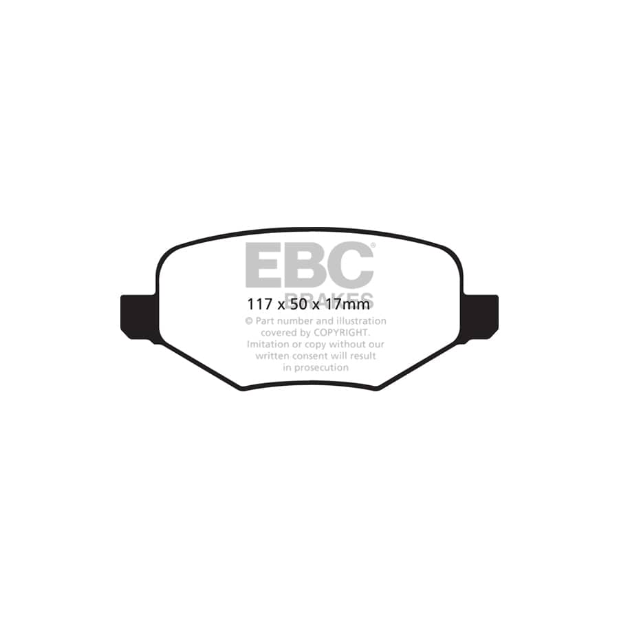 EBC PD11KR361 Ford Greenstuff Rear Brake Pad & GD Disc Kit (Inc. Edge & Flex) 2 | Duco Car Parts UK Car Parts