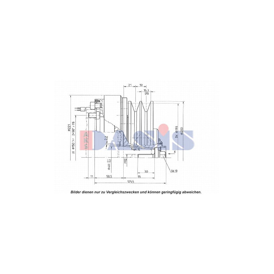 AKS Dasis 851192N Ac Compressor Clutch | Duco Car Parts UK