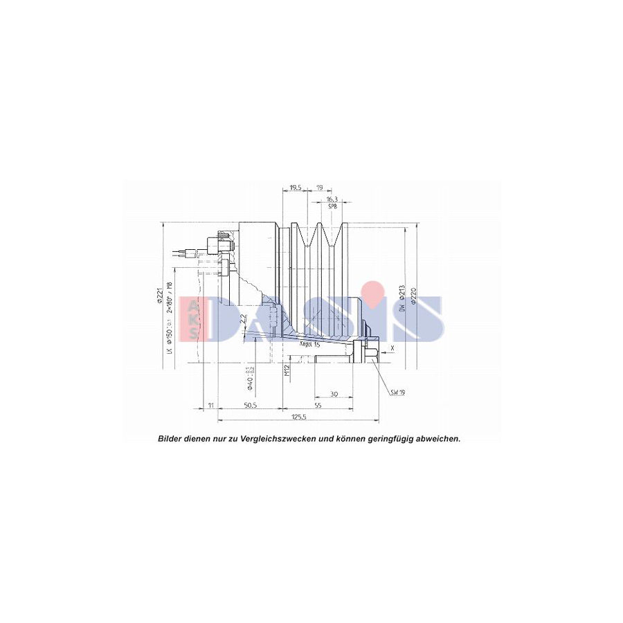 AKS Dasis 851191N Ac Compressor Clutch | Duco Car Parts UK