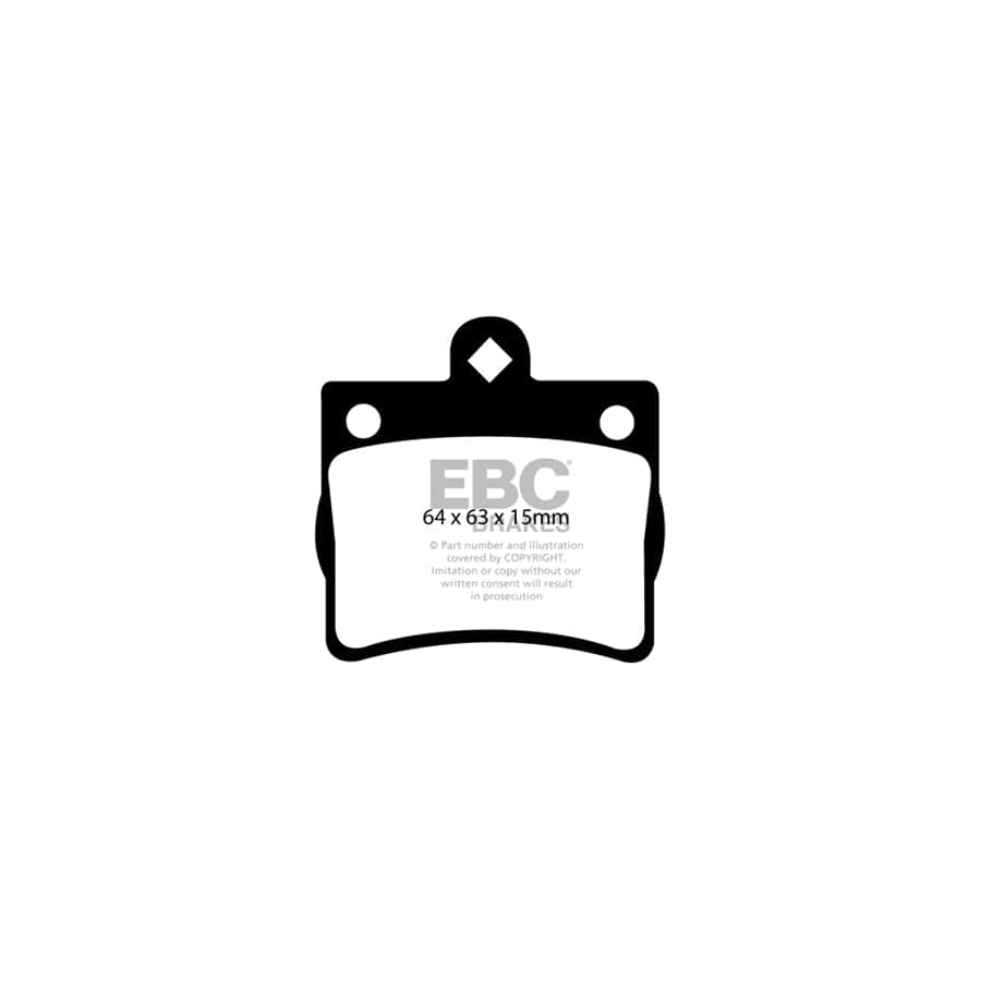 EBC PD11KR055 Mercedes-Benz W202 Greenstuff Rear Brake Pad & GD Disc Kit 2 | Duco Car Parts UK Car Parts