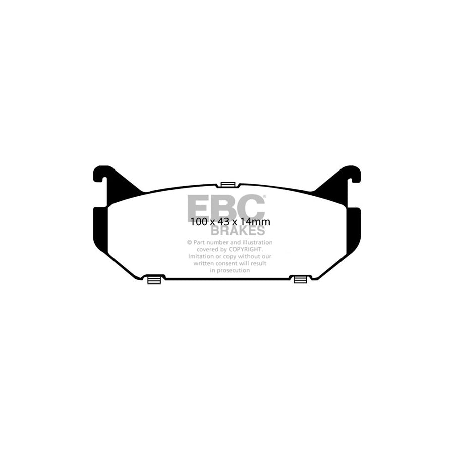 EBC PD13KR209 Ford Mazda Yellowstuff Rear Brake Pad & GD Disc Kit 2 | Duco Car Parts UK Car Parts