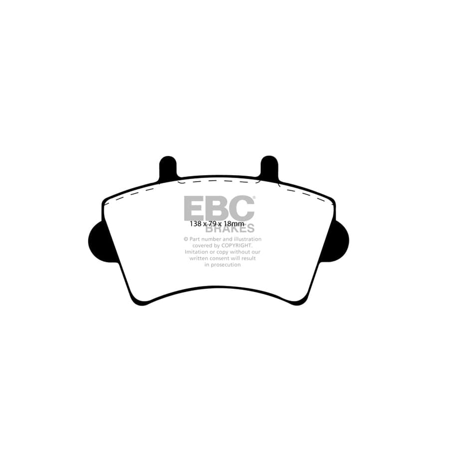 EBC PDKF1454 Nissan Renault Ultimax Front Brake Pad & Plain Disc Kit (Inc. Interstar & Master) 2 | Duco Car Parts UK Car Parts