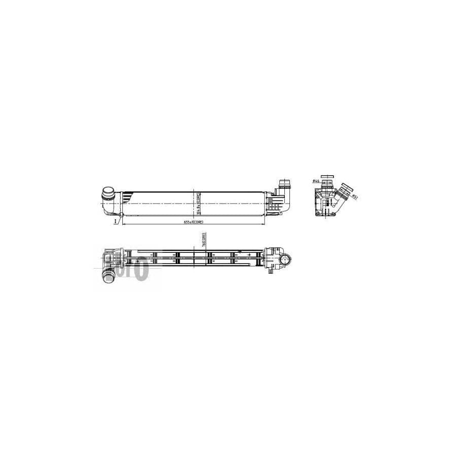 Abakus 0100180003 Intercooler For Dacia Duster Off-Road | Duco Car Parts UK