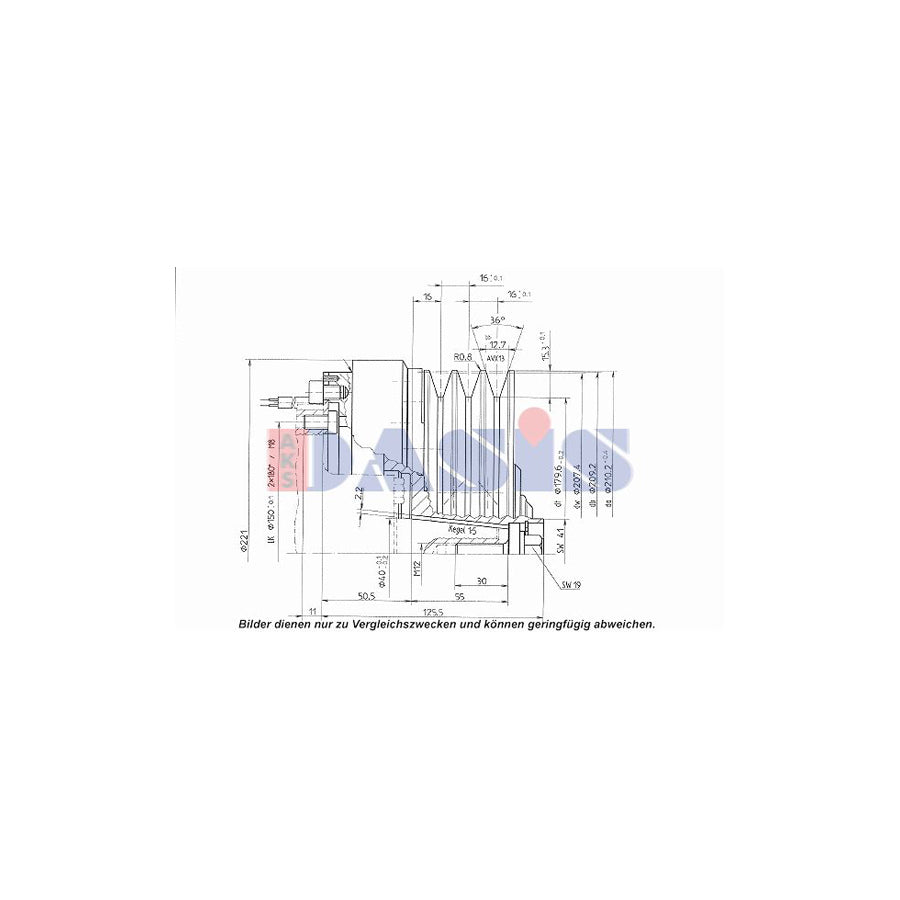 AKS Dasis 851197N Ac Compressor Clutch | Duco Car Parts UK