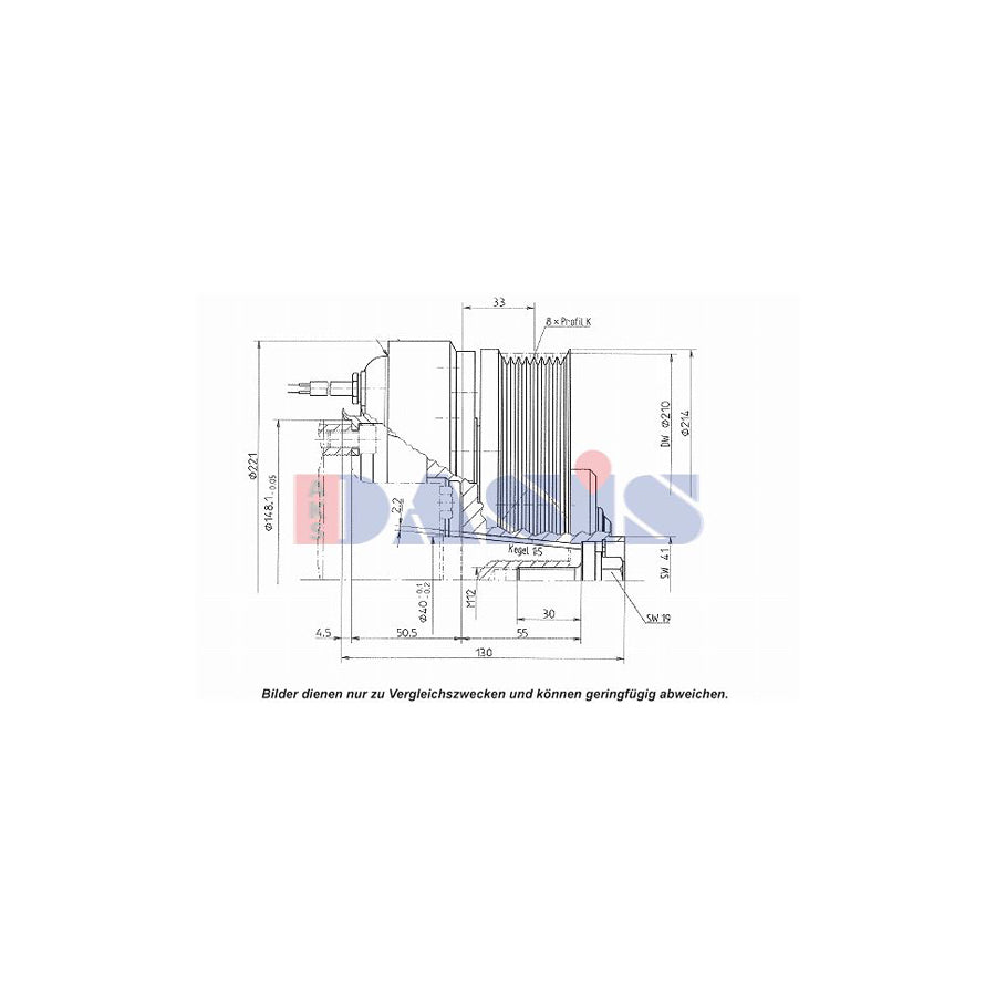 AKS Dasis 851199N Ac Compressor Clutch | Duco Car Parts UK