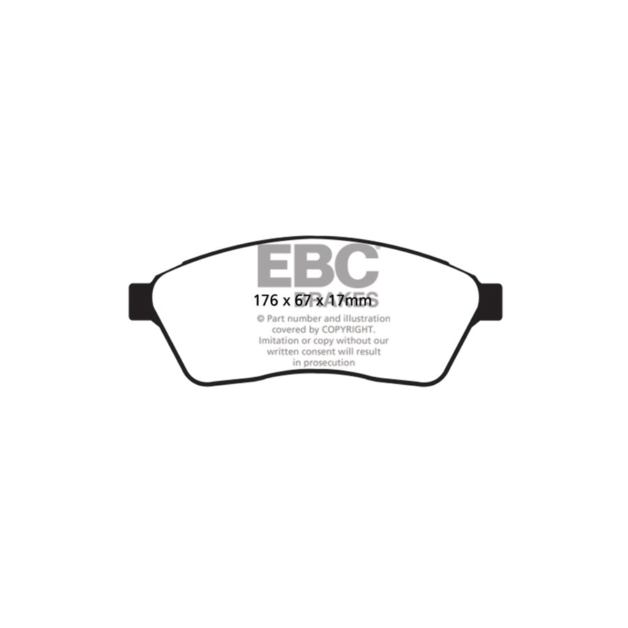 EBC PD13KF783 Cadillac Saab Yellowstuff Front Brake Pad & GD Disc Kit (Inc. SRX & 9-4X) 2 | Duco Car Parts UK Car Parts