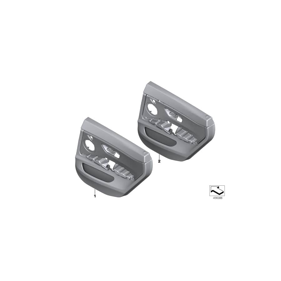 Genuine BMW 51427376354 F36 Door Lining Leather Rear Right ELFENBEINWEISS (Inc. 430dX, 430iX & 420d) | Duco Car Parts UK Car Parts