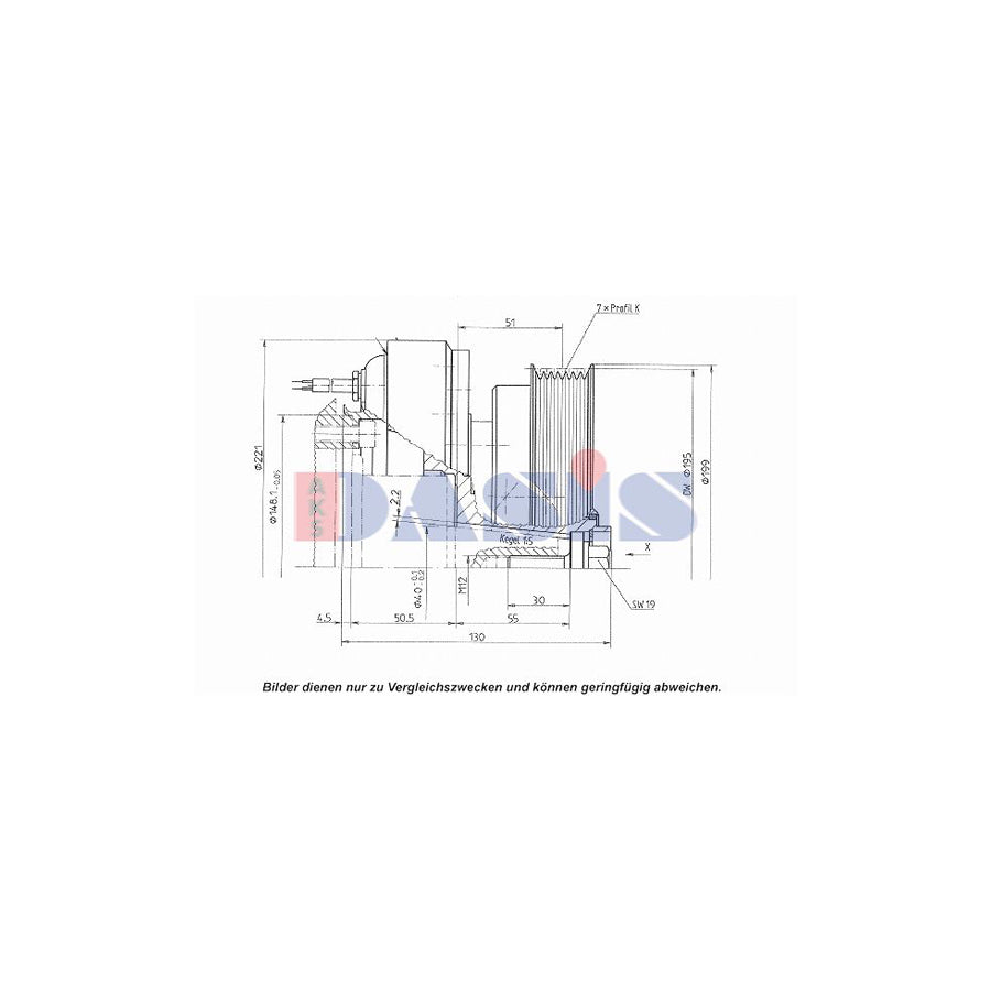 AKS Dasis 851201N Ac Compressor Clutch | Duco Car Parts UK