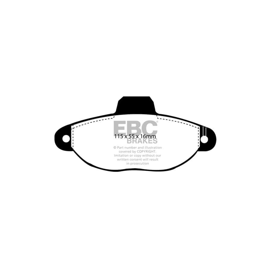 EBC PDKF616 Fiat Ford Ultimax Front Brake Pad & Plain Disc Kit (Inc. 500 & Ka) 2 | Duco Car Parts UK Car Parts