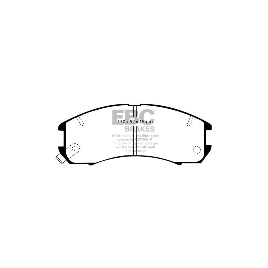 EBC PD01KF878 Mazda 626 Greenstuff Front Brake Pad & Plain Disc Kit  2 | Duco Car Parts UK Car Parts