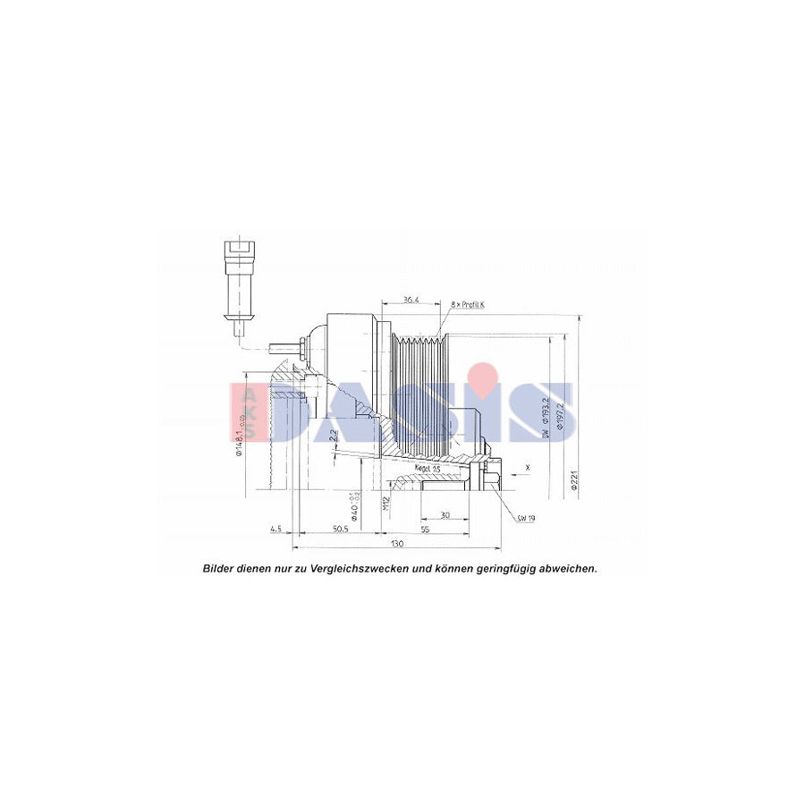 AKS Dasis 851205N Ac Compressor Clutch | Duco Car Parts UK