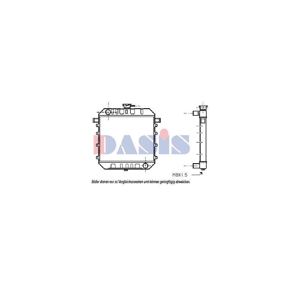 AKS Dasis 150036N Engine Radiator | Duco Car Parts UK