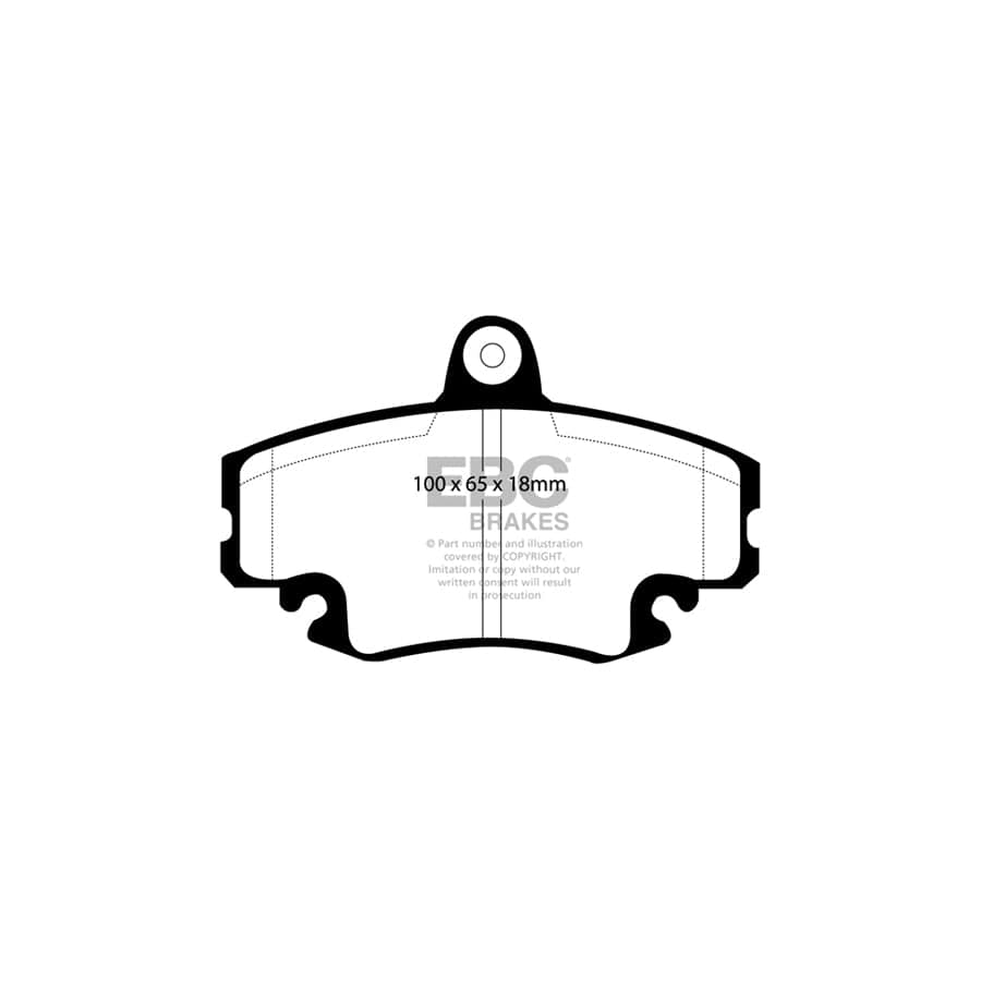 EBC PD13KF229 Dacia Renault Yellowstuff Front Brake Pad & GD Disc Kit - Bendix Caliper 2 | Duco Car Parts UK Car Parts