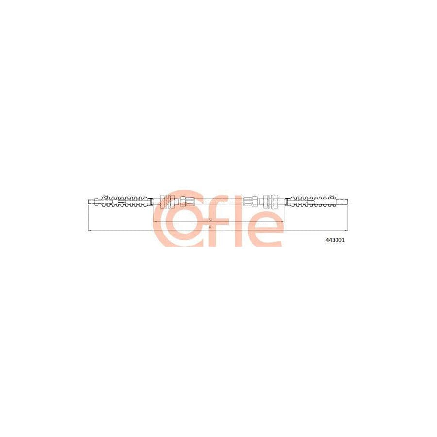Cofle 92.443001 Throttle Cable