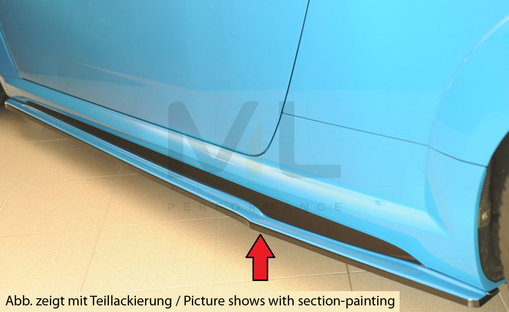 Rieger 00055186 Audi 8J-FV 8S Side Skirt Splitter (TT, TTS & TTRS) 4 | Duco Car Parts UK Car Parts