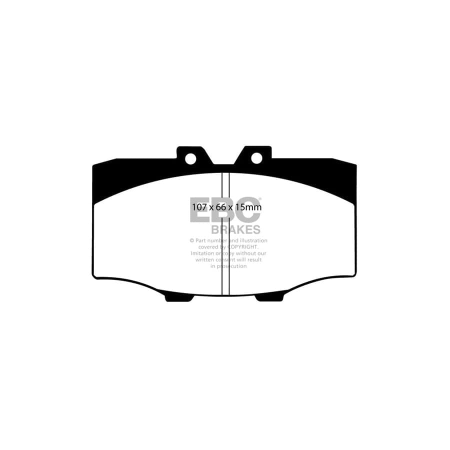 EBC PD03KF1575 Toyota Yellowstuff Front Brake Pad & Plain Disc Kit (Inc. Landcruiser & Hi-Lux) 2 | Duco Car Parts UK Car Parts