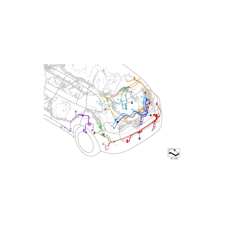 Genuine BMW 61119442818 G02 Rep.Wiring Harness Rear Grommet (Inc. X4 25dX, X4 M40iX & X4 30dX) | Duco Car Parts UK Car Parts