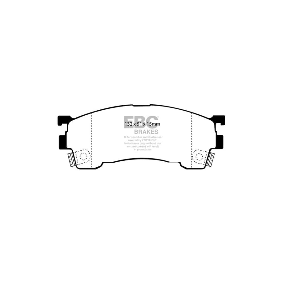 EBC PD01KF598 Ford Mazda Greenstuff Front Brake Pad & Plain Disc Kit  2 | Duco Car Parts UK Car Parts