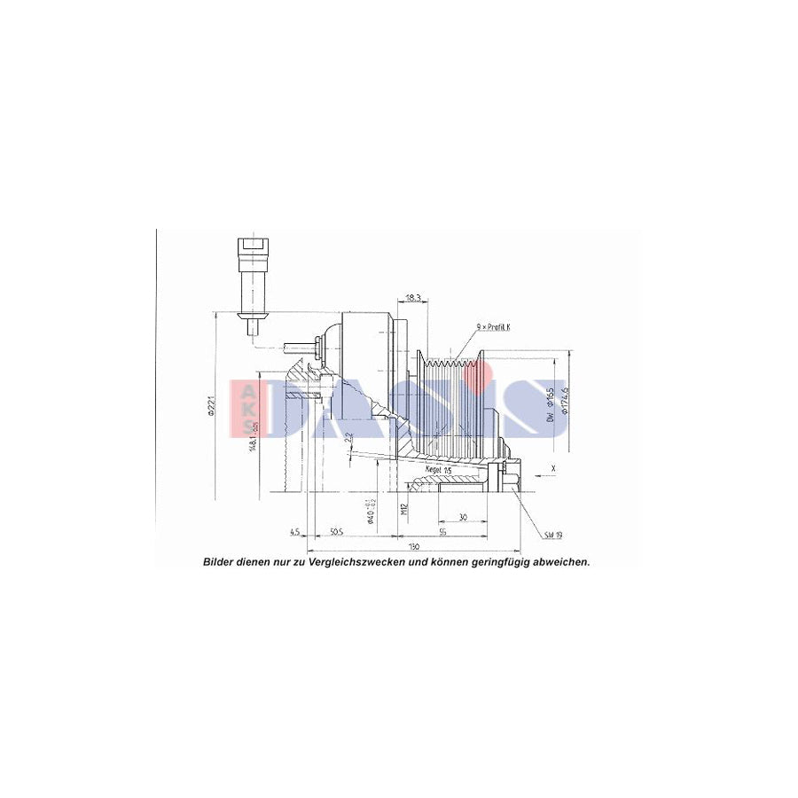 AKS Dasis 851218N Ac Compressor Clutch | Duco Car Parts UK