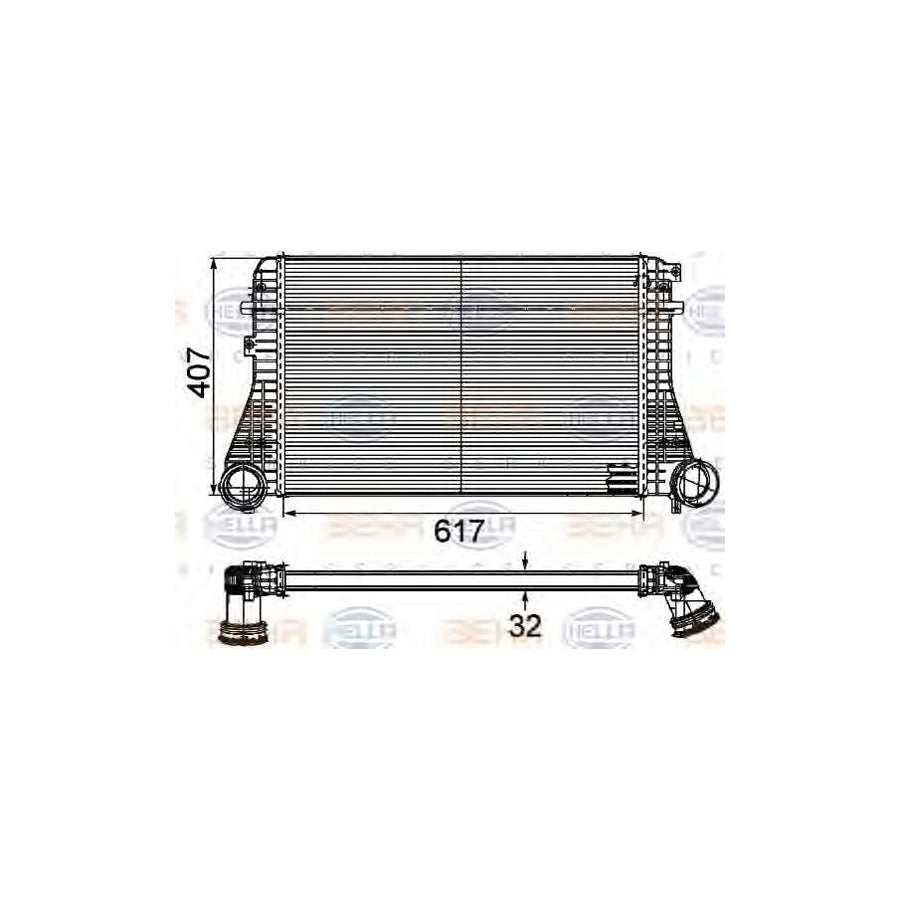 Hella 8ML 376 746-201 Intercooler