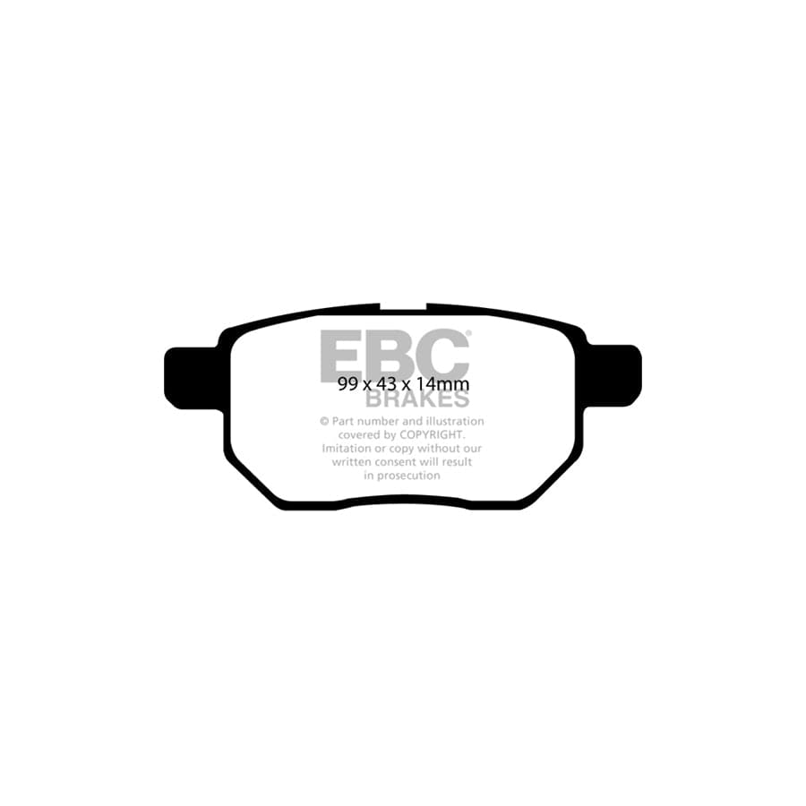 EBC PD01KR726 Toyota Greenstuff Rear Brake Pad & Plain Disc Kit - Akebono Caliper (Inc. Auris & Corolla) 2 | Duco Car Parts UK Car Parts