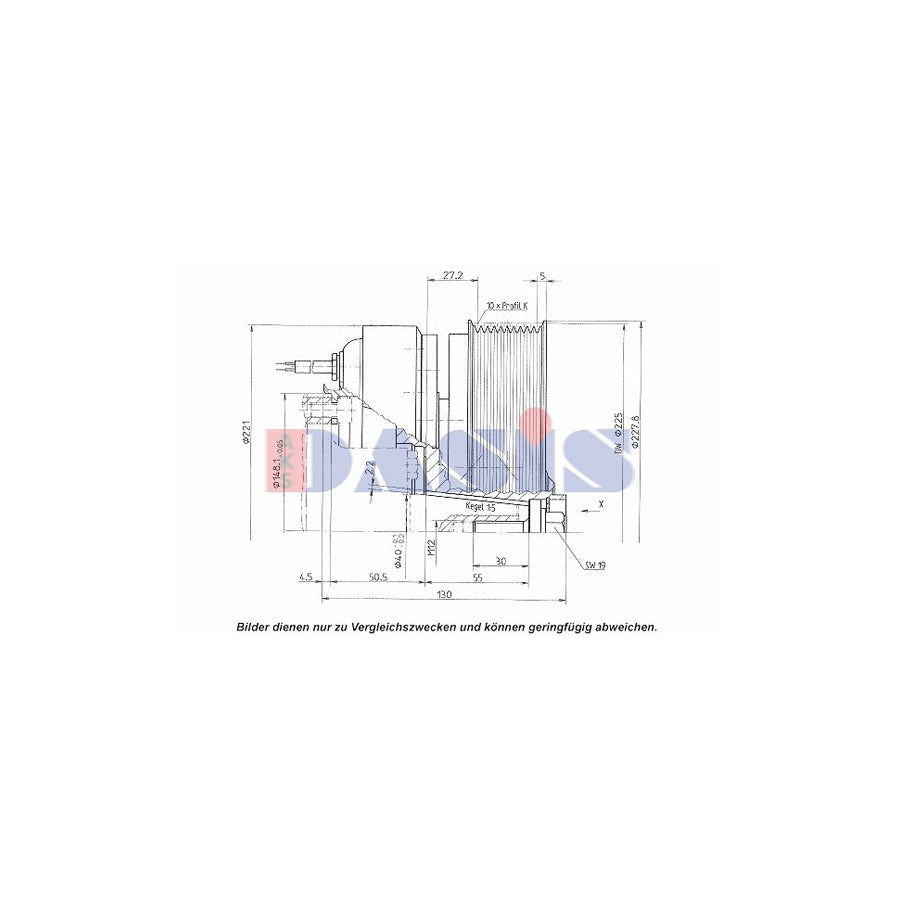 AKS Dasis 851217N Ac Compressor Clutch | Duco Car Parts UK