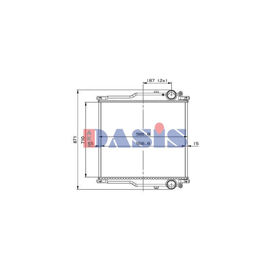 AKS Dasis 390044S Engine Radiator | Duco Car Parts UK