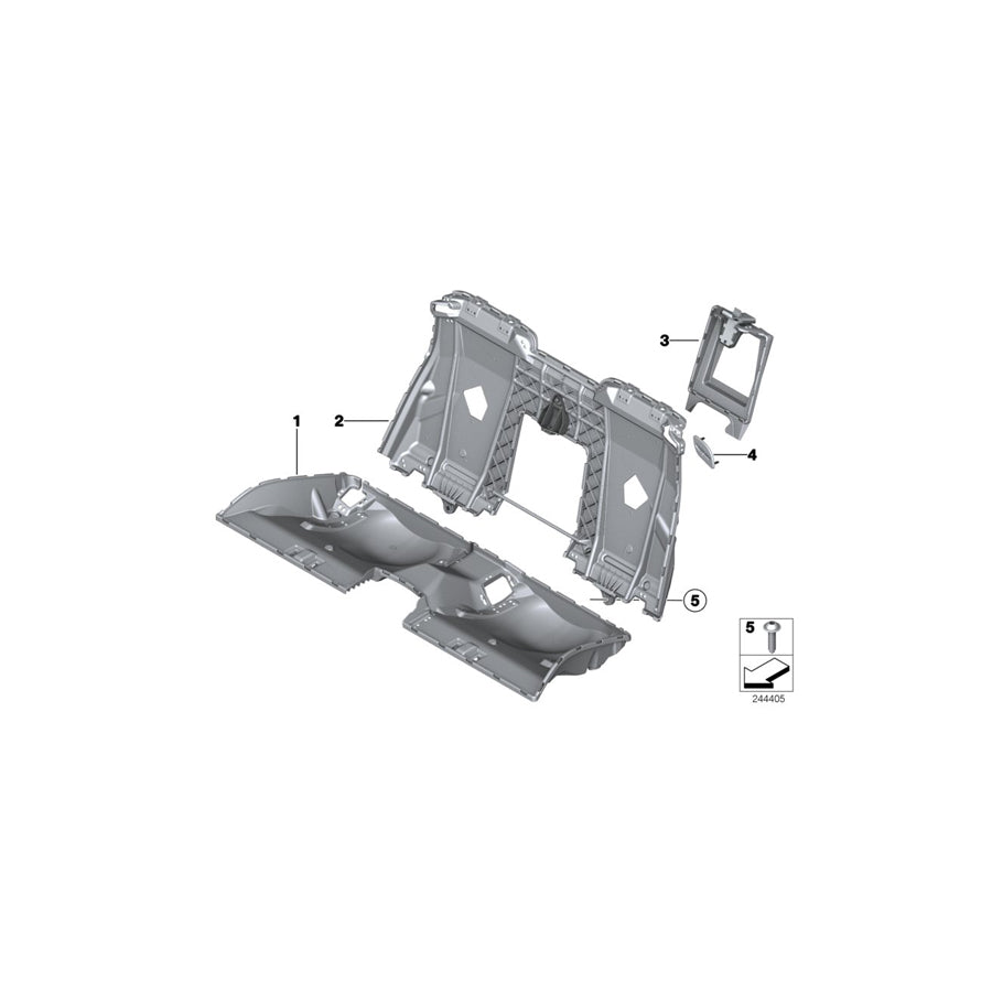 Genuine BMW 52207262790 F12 F13 Cover, Belt Outlet, Right SCHWARZ (Inc. 640dX, 640i & 650iX 4.0) | Duco Car Parts UK