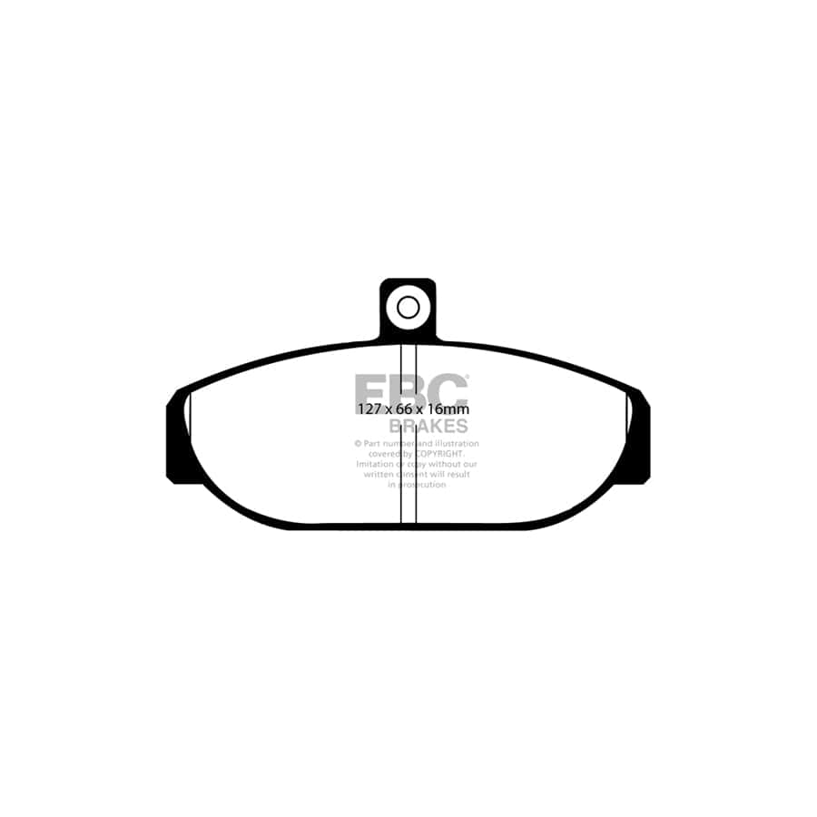 EBC PD03KF1585 Volvo 740 Yellowstuff Front Brake Pad & Plain Disc Kit - ATE Caliper 2 | Duco Car Parts UK Car Parts