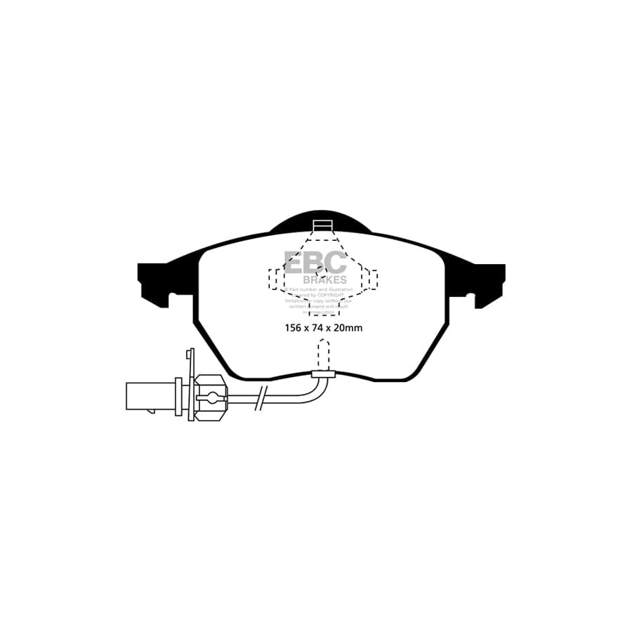 EBC PDKF146 Audi VW Ultimax Front Brake Pad & Plain Disc Kit - Girling/TRW Caliper 2 | Duco Car Parts UK Car Parts