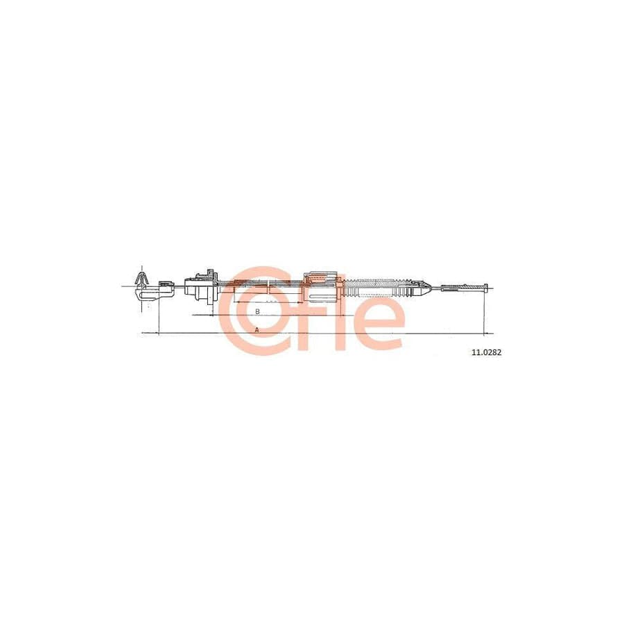 Cofle 92.11.0282 Throttle Cable For Renault Clio I Hatchback