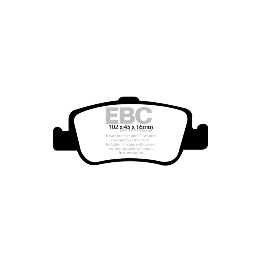 EBC PD01KR725 Toyota Greenstuff Rear Brake Pad & Plain Disc Kit - Bosch Caliper (Inc. Auris & Corolla) 2 | Duco Car Parts UK Car Parts