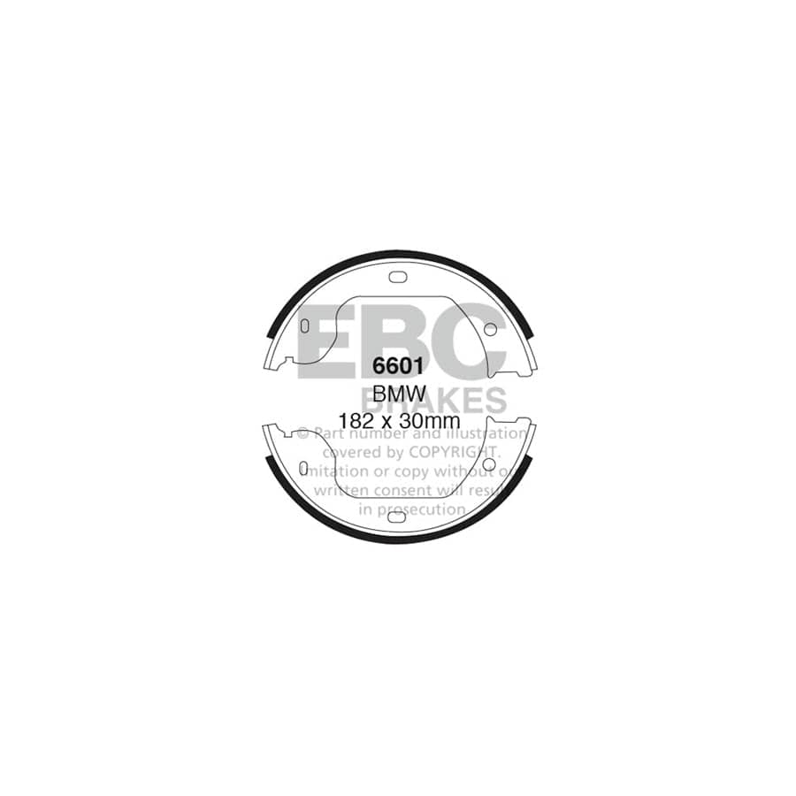 EBC 6601 BMW VW Rear Brake Shoes 1 | Duco Car Parts UK Car Parts