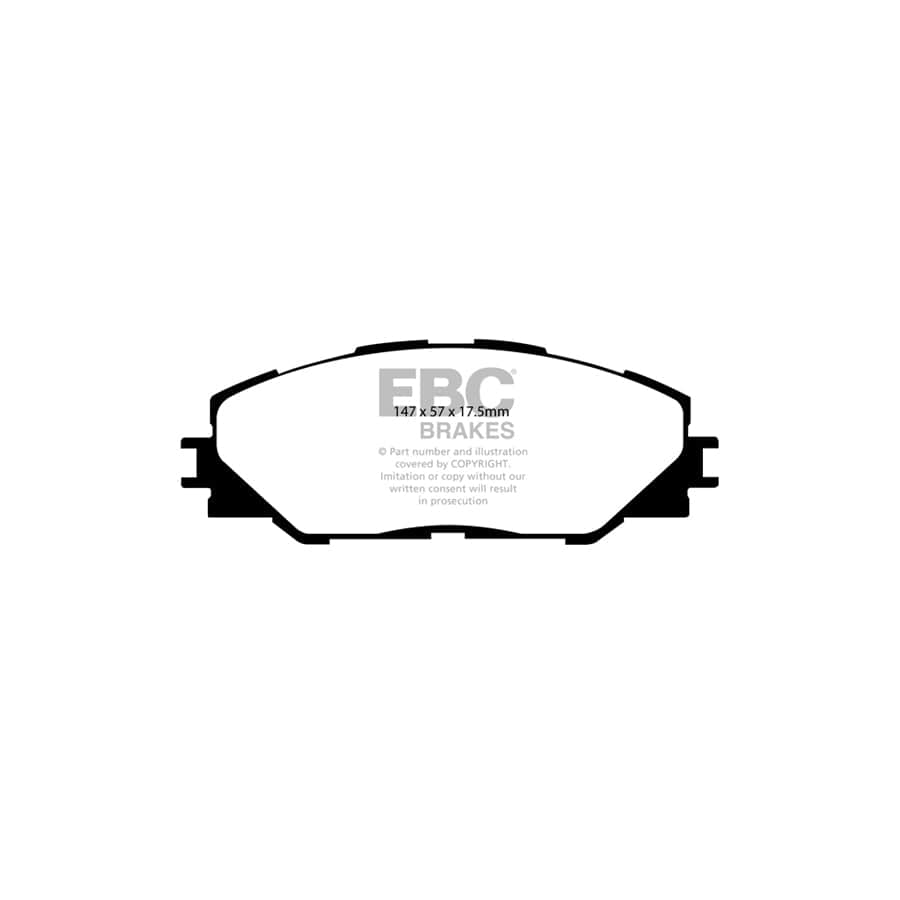 EBC PD11KF698 Toyota Rav 4 Greenstuff Front Brake Pad & GD Disc Kit - Akebono Caliper 2 | Duco Car Parts UK Car Parts