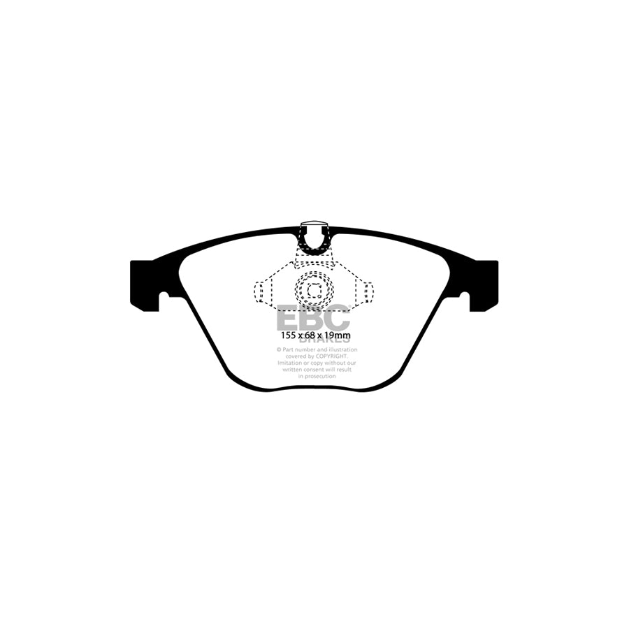 EBC PD15KF437 BMW Orangestuff Front Brake Pad & GD Disc Kit - ATE Caliper 2 | Duco Car Parts UK Car Parts