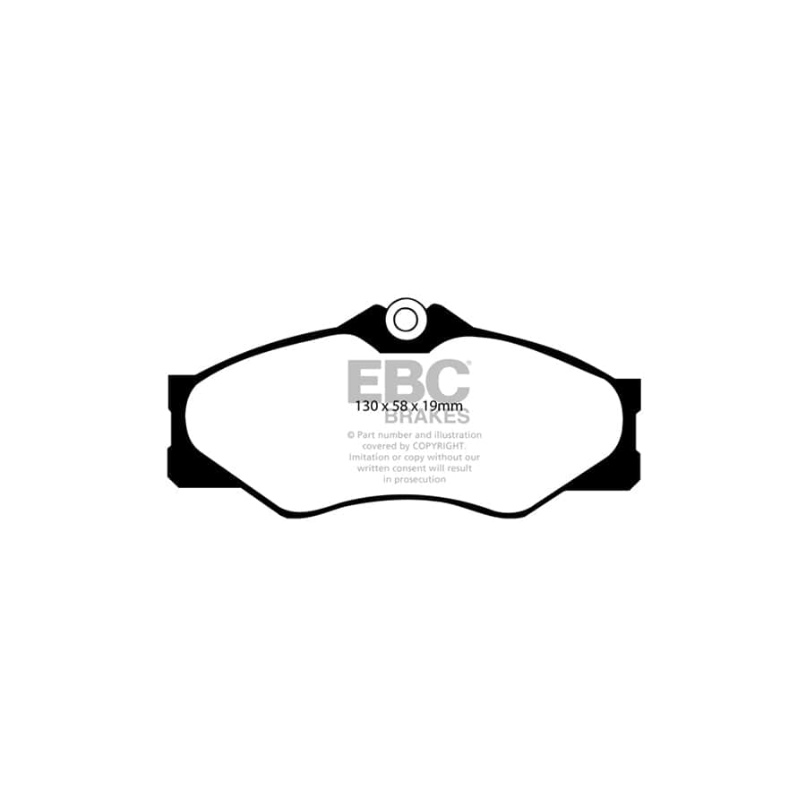 EBC PD03KF1597 VW Transporter/Camper Yellowstuff Front Brake Pad & Plain Disc Kit 2 | Duco Car Parts UK Car Parts