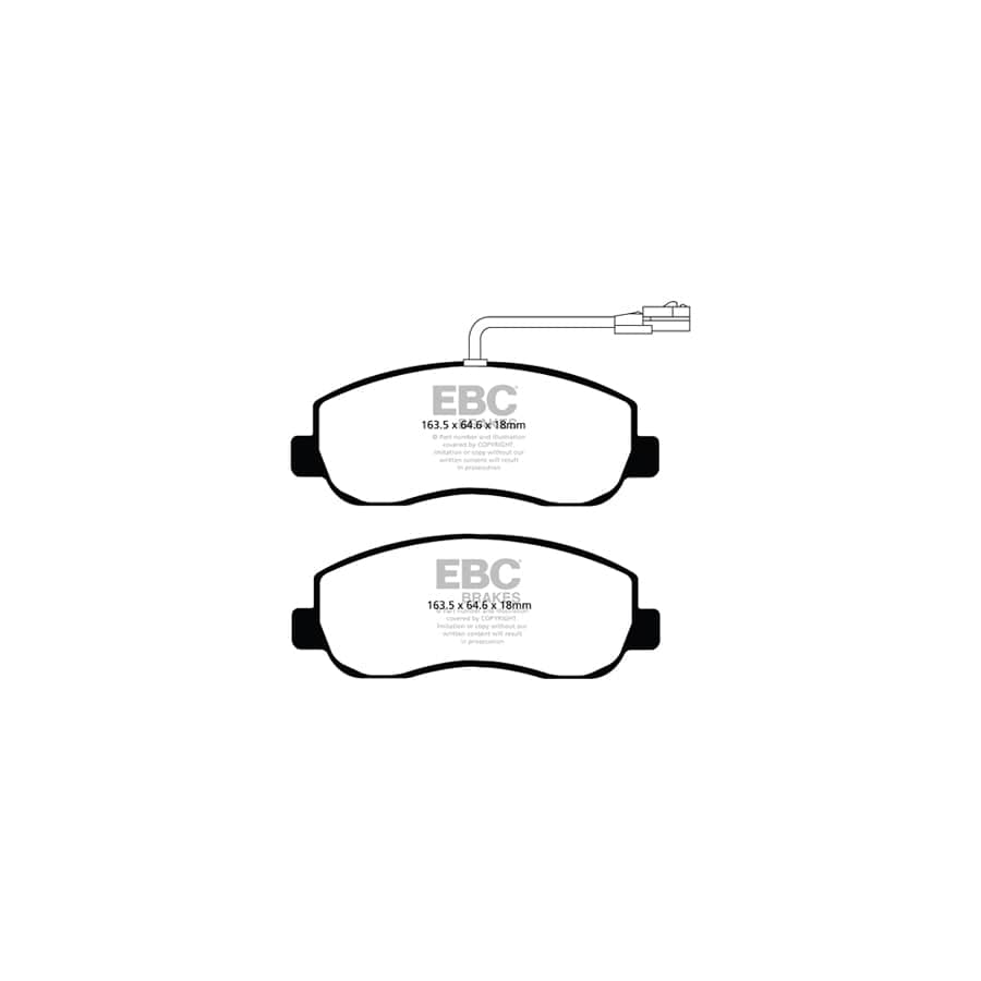 EBC PDKF1461 Nissan Opel Renault Vauxhall Ultimax Front Brake Pad & Plain Disc Kit 2 | Duco Car Parts UK Car Parts