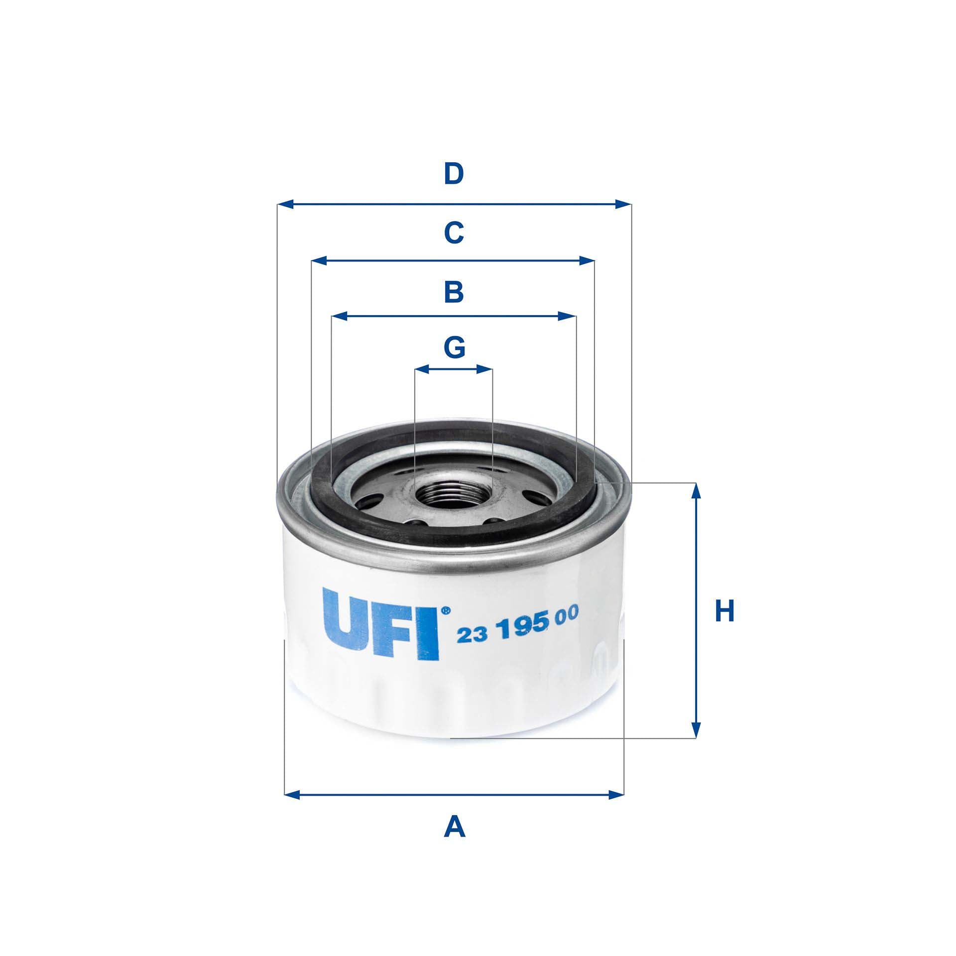 UFI 23.195.00 Oil Filter