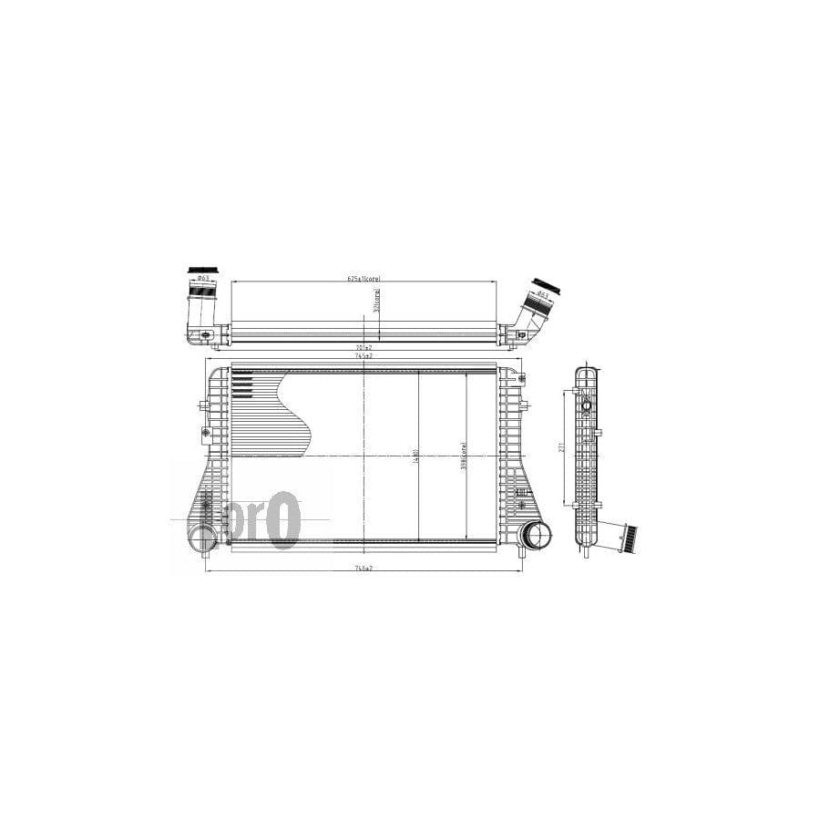 Abakus 0530180006 Intercooler | Duco Car Parts UK