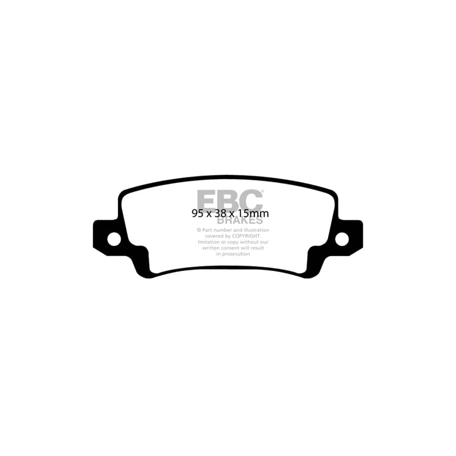 EBC PD03KR696 Toyota Corolla Yellowstuff Rear Brake Pad & Plain Disc Kit 2 | Duco Car Parts UK Car Parts