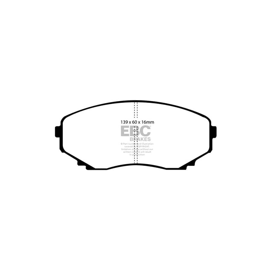 EBC PD01KF883 Mazda MPV Greenstuff Front Brake Pad & Plain Disc Kit  2 | Duco Car Parts UK Car Parts
