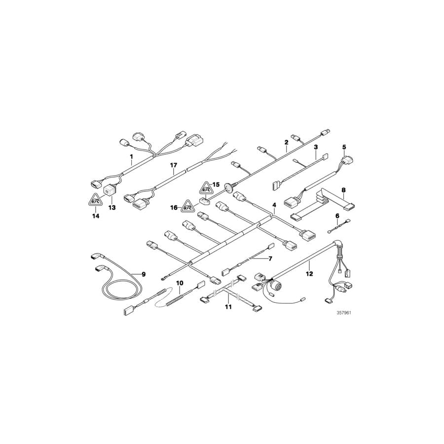 Genuine BMW 61126934049 E61 E64 E60 Cable Set For Eco Throttle (Inc. 645Ci, 545i & 550i) | Duco Car Parts UK Car Parts