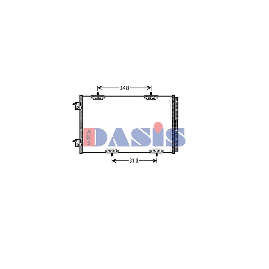 AKS Dasis 062023N Air Conditioning Condenser | Duco Car Parts UK