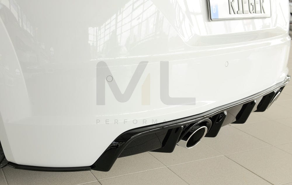 Rieger 00055177 Audi 8J-FV 8S Rear Side Splitter (TT & TTS) 6 | Duco Car Parts UK Car Parts