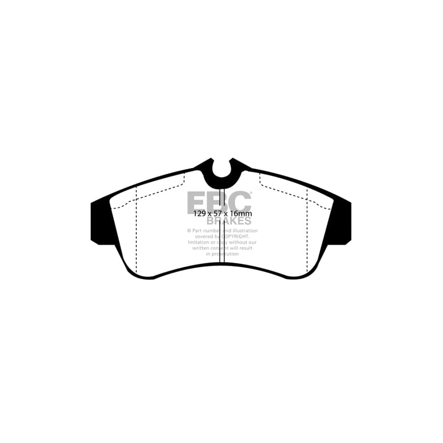 EBC PD03KF1620 Nissan Yellowstuff Front Brake Pad & Plain Disc Kit - Girling/TRW Caliper (Inc. Almera & Primera) 2 | Duco Car Parts UK Car Parts