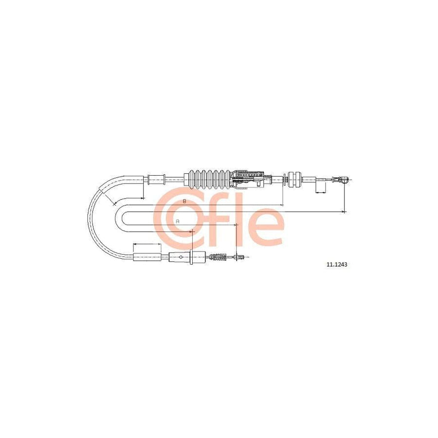 Cofle 92.11.1243 Throttle Cable
