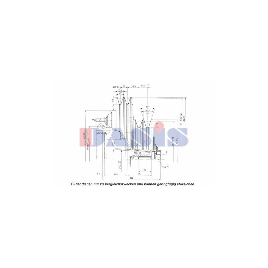 AKS Dasis 851265N Ac Compressor Clutch | Duco Car Parts UK