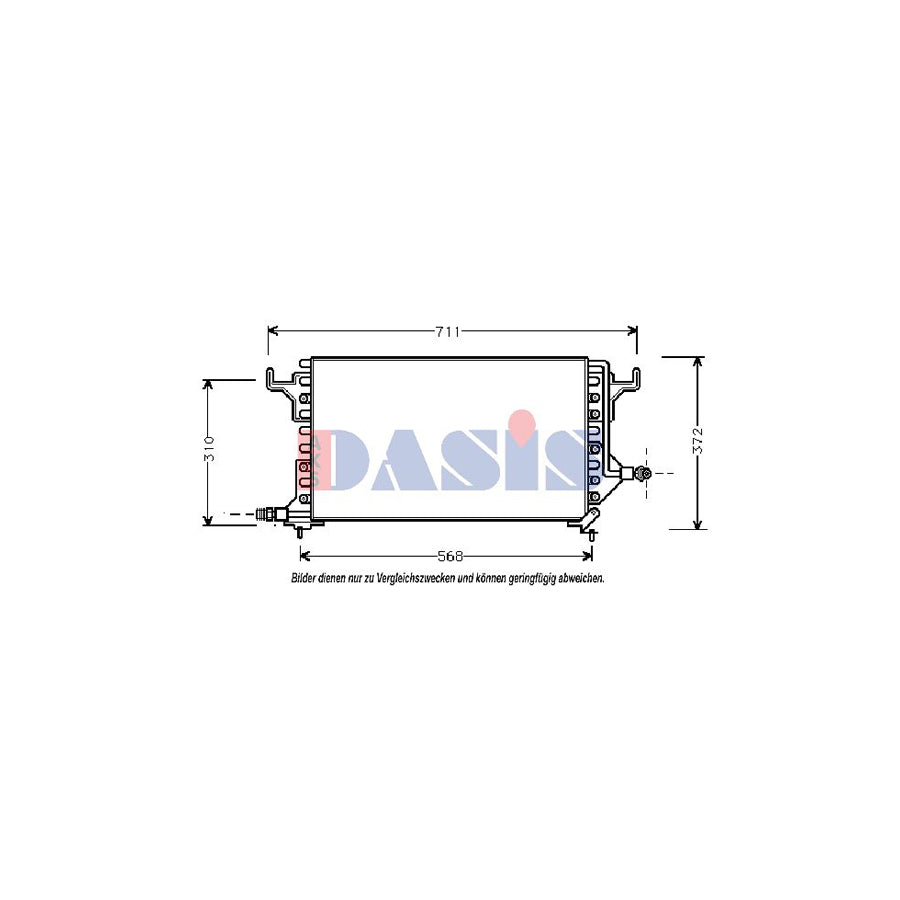 AKS Dasis 062070N Air Conditioning Condenser | Duco Car Parts UK
