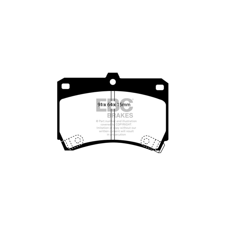 EBC PDKF1142 Mazda Ultimax Front Brake Pad & Plain Disc Kit - Akebono Caliper (Inc. Mazda 323 & Demio) 2 | Duco Car Parts UK Car Parts