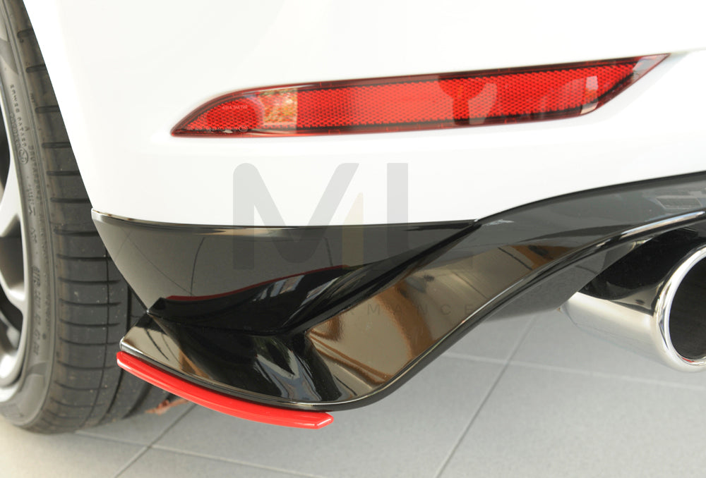 Rieger 00059518 VW Mk7 Golf GTI-TCR Rear Side Splitter 6 | Duco Car Parts UK Car Parts